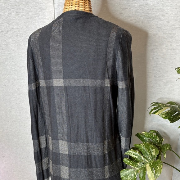 Burberry Gray Checkered Cardigan - Picture 3 of 5